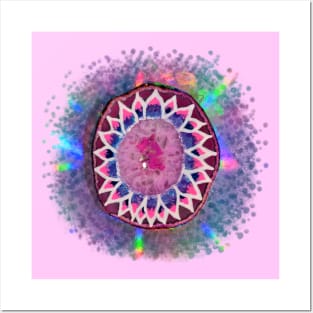 Flower Agate Splash Posters and Art